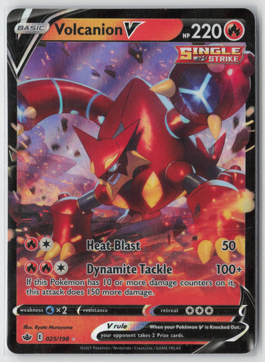 Volcanion V 025/198 – SWSH06: Chilling Reign Pokémon Card NM