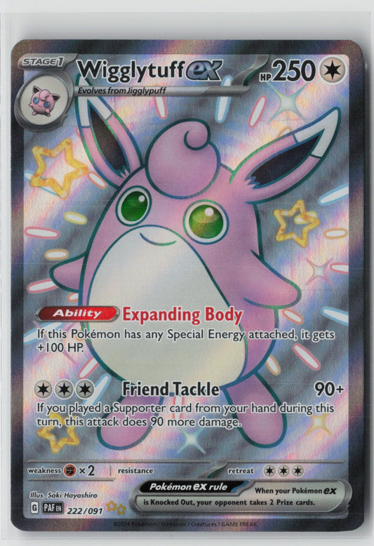 Wigglytuff ex 222/091 – SV: Paldean Fates Pokémon Card NM