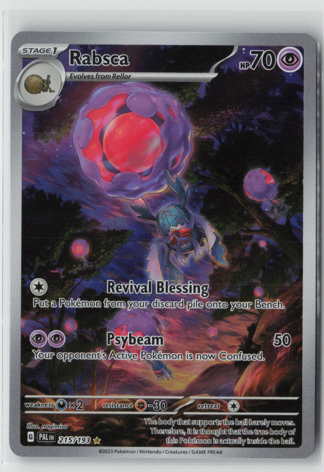 Rabsca - 215/193 – SV02: Paldea Evolved Pokémon Card NM
