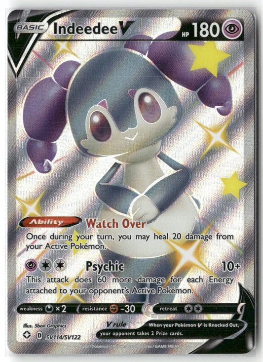 Indeedee V SV114/SV122 – Shining Fates: Shiny Vault Pokémon Card NM