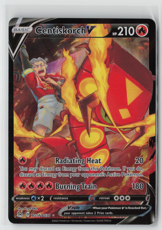 Centiskorch V TG14/TG30 – SWSH11: Lost Origin Trainer Gallery Pokémon Card NM