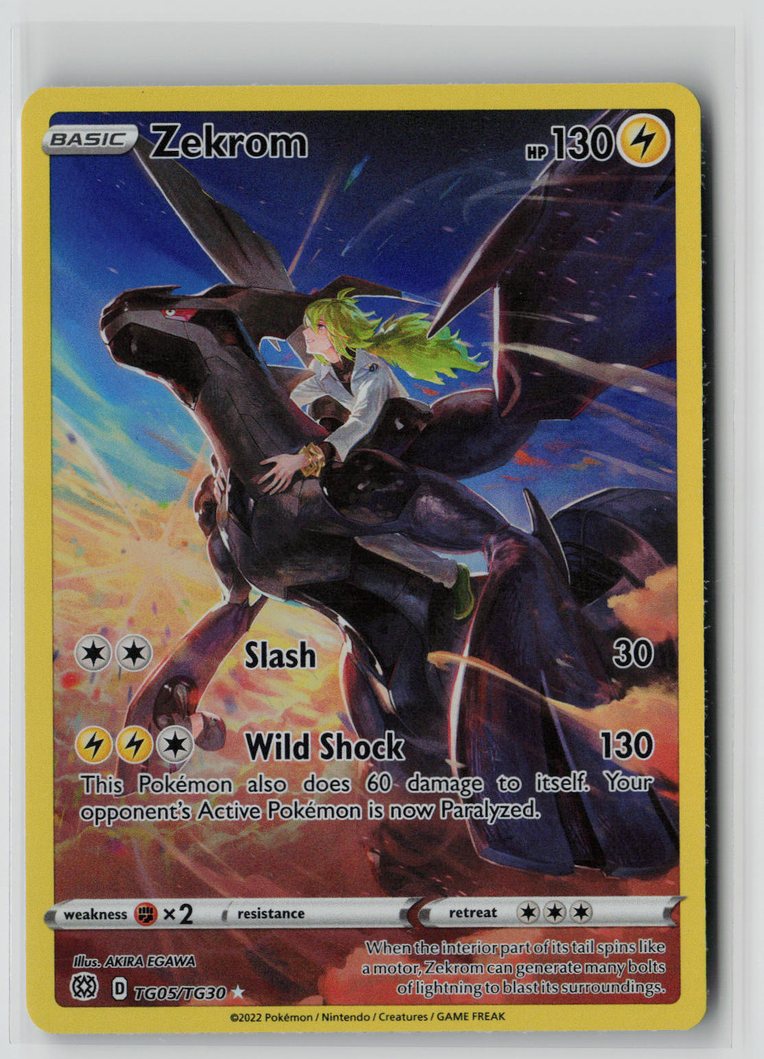 Zekrom TG05/TG30 – Brilliant Stars Trainer Gallery Pokémon Card NM