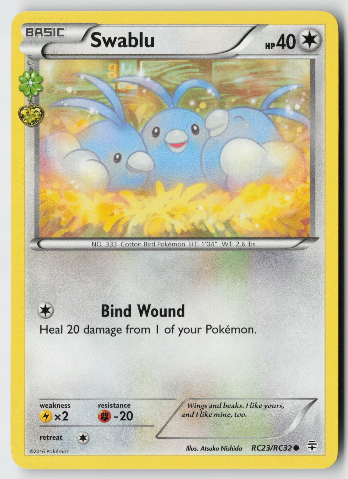 Swablu RC23/RC32 – Generations: Radiant Collection Pokémon Card NM