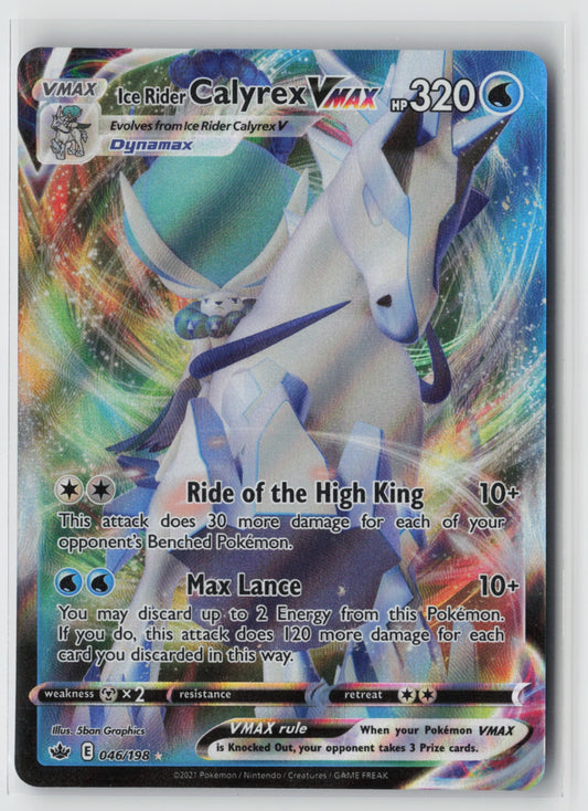 Ice Rider Calyrex VMAX 046/198 – SWSH06: Chilling Reign Pokémon Card NM
