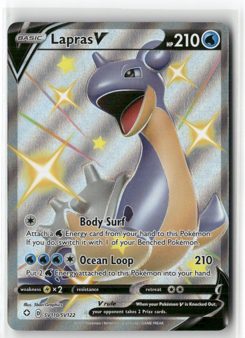 Lapras V SV110/SV122 – Shining Fates: Shiny Vault Pokémon Card NM