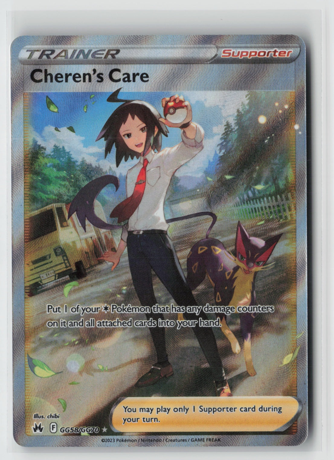 Cheren's Care GG58/GG70 – Crown Zenith: Galarian Gallery Pokémon Card NM