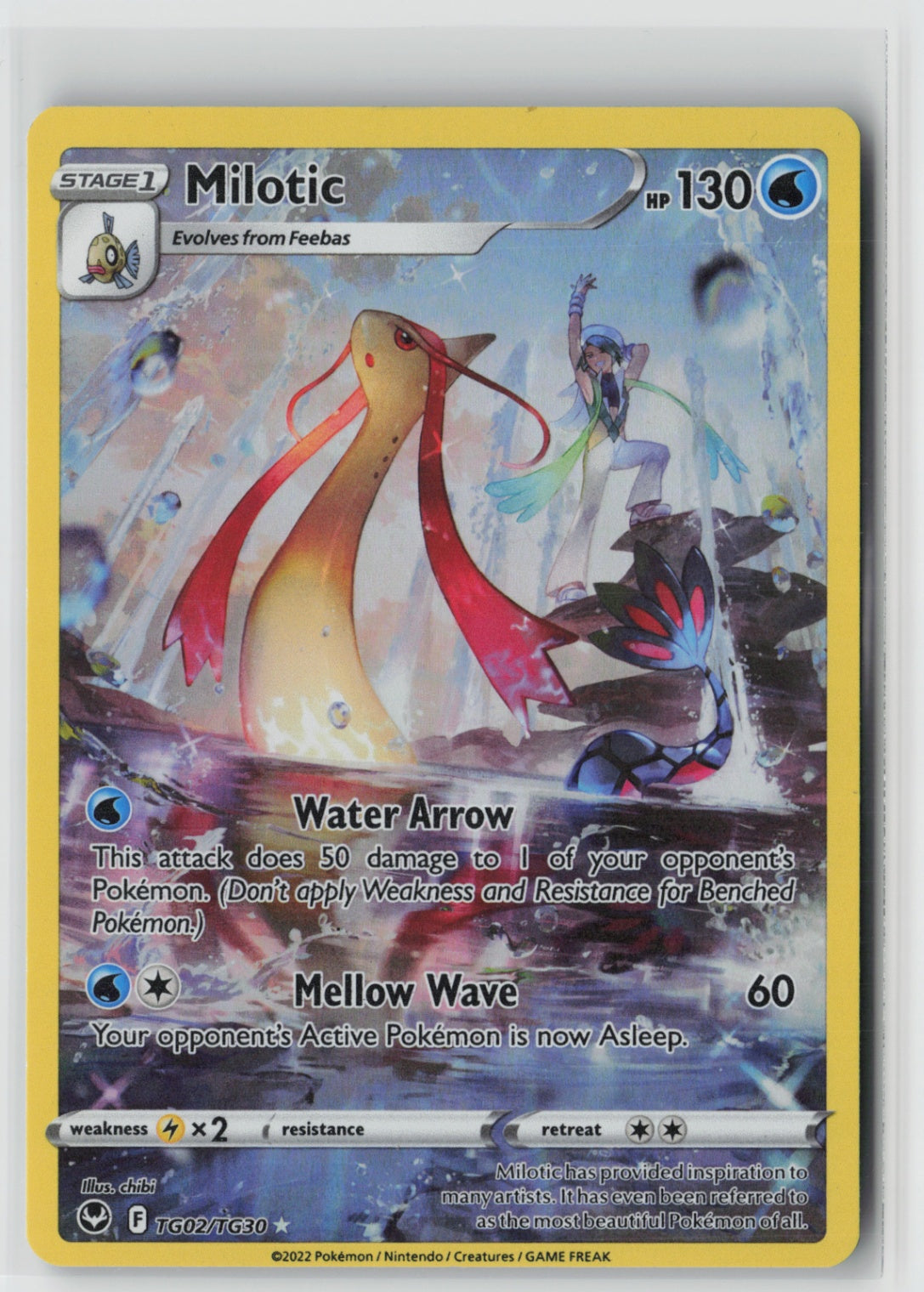 Milotic TG02/TG30 – SWSH12: Silver Tempest Trainer Gallery Pokémon Card NM