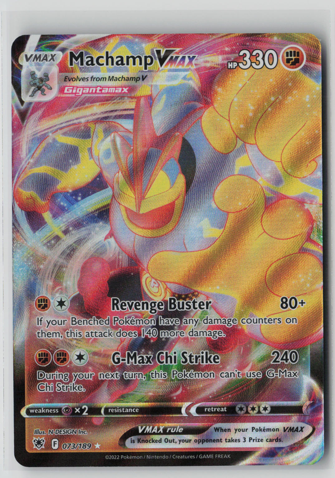 Machamp VMAX 073/189 – Astral Radiance Pokémon Card NM
