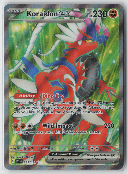 Koraidon ex - 231/198 – SV01: Scarlet & Violet Base Set Pokémon Card NM