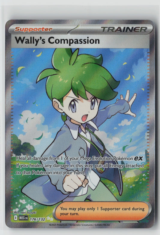 Wally's Compassion 176/132 – ME01: Mega Evolution Pokémon Card NM