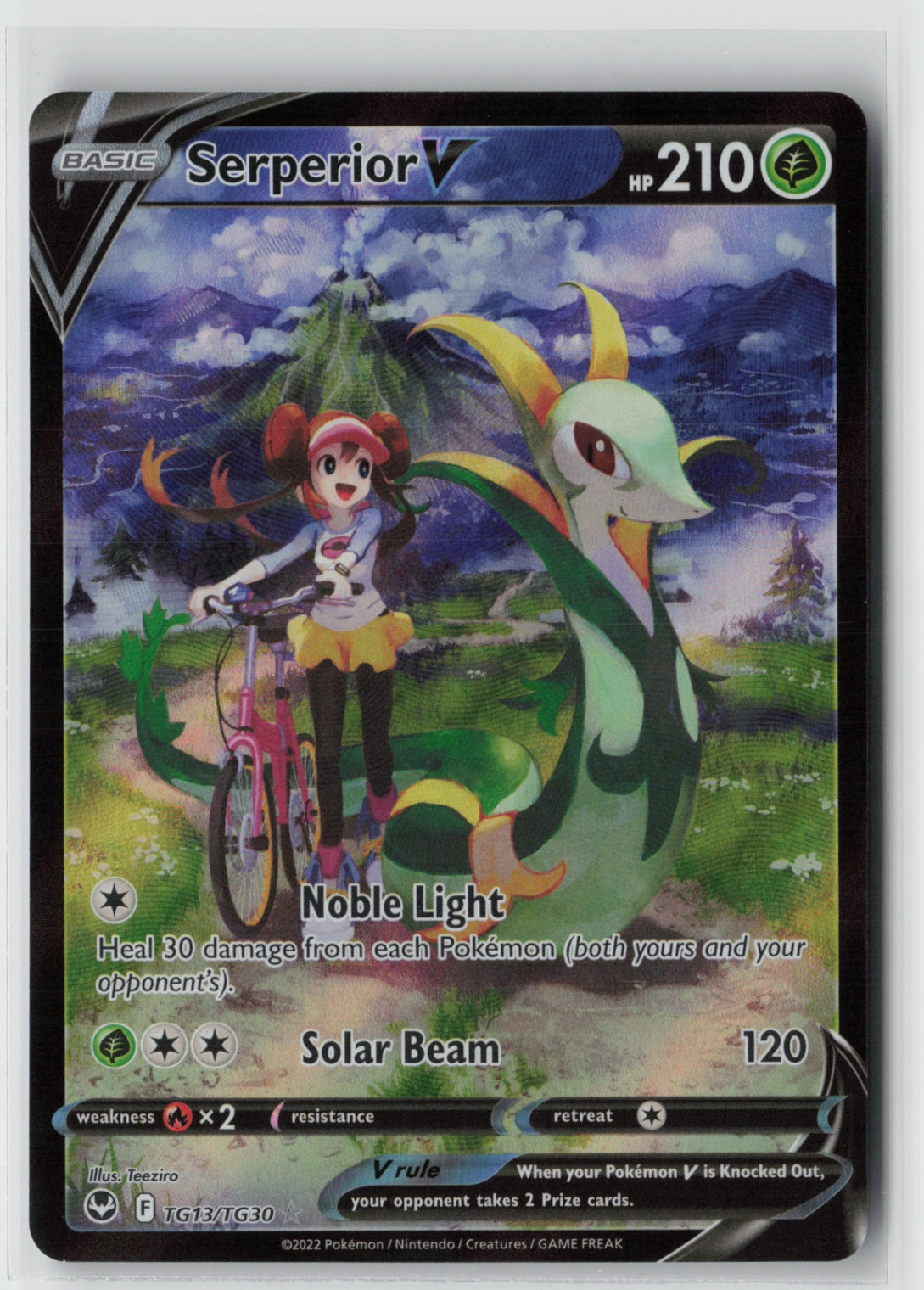 Serperior V TG13/TG30 – SWSH12: Silver Tempest Trainer Gallery Pokémon Card NM