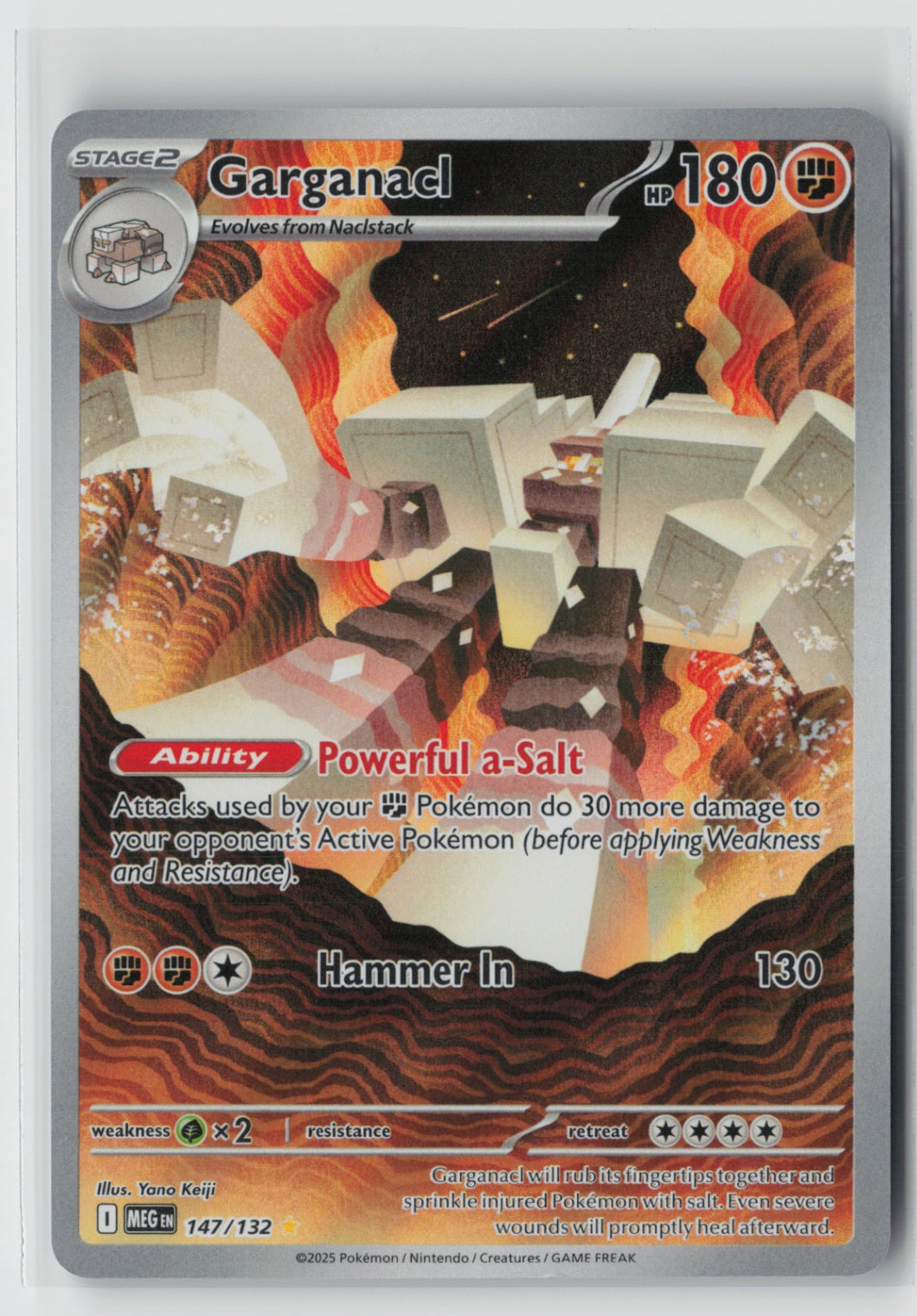 Garganacl 147/132 – ME01: Mega Evolution Pokémon Card NM