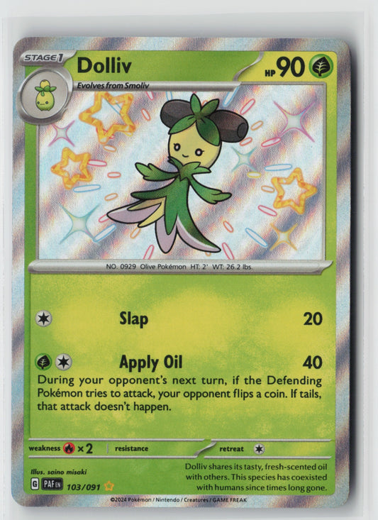 Dolliv 103/091 – SV: Paldean Fates Pokémon Card NM
