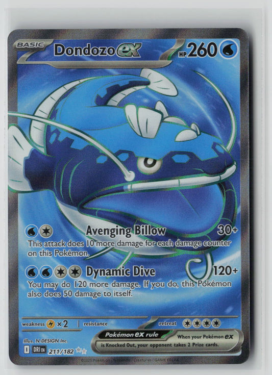Dondozo ex 211/182 – Destined Rivals Pokémon Card NM
