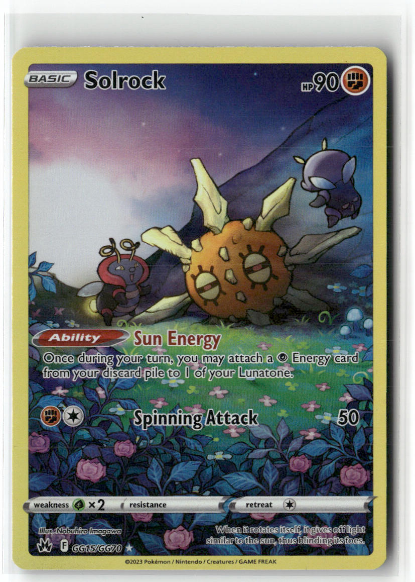 Solrock GG15/GG70 – Crown Zenith: Galarian Gallery Pokémon Card NM