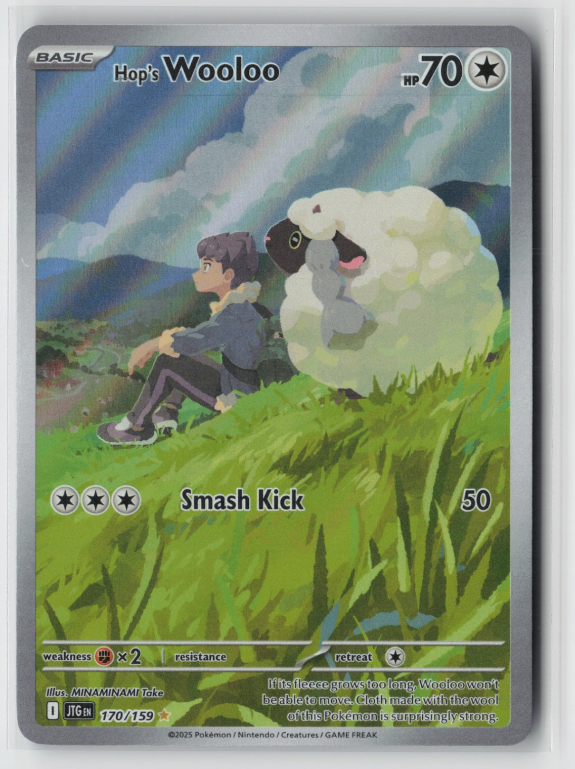 Hop's Wooloo - 170/159 – SV09: Journey Together Pokémon Card NM