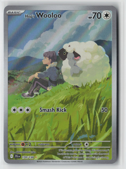 Hop's Wooloo - 170/159 – SV09: Journey Together Pokémon Card NM