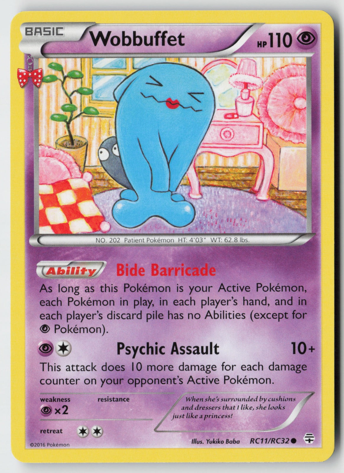 Wobbuffet RC11/RC32 – Generations: Radiant Collection Pokémon Card NM