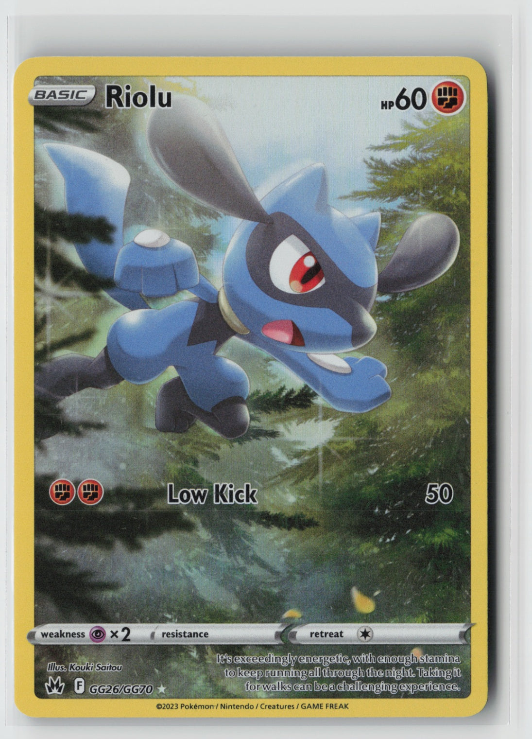 Riolu GG26/GG70 – Crown Zenith: Galarian Gallery Pokémon Card NM