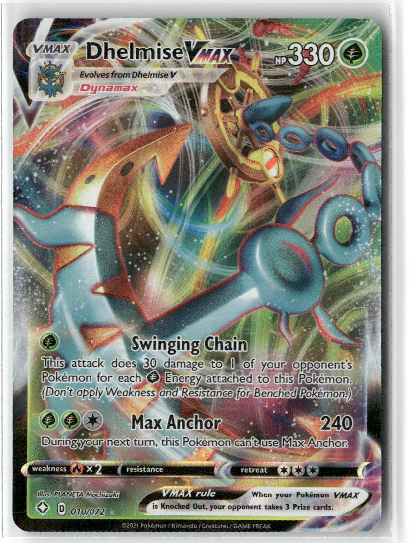 Dhelmise VMAX 010/072 – Shining Fates Pokémon Card NM