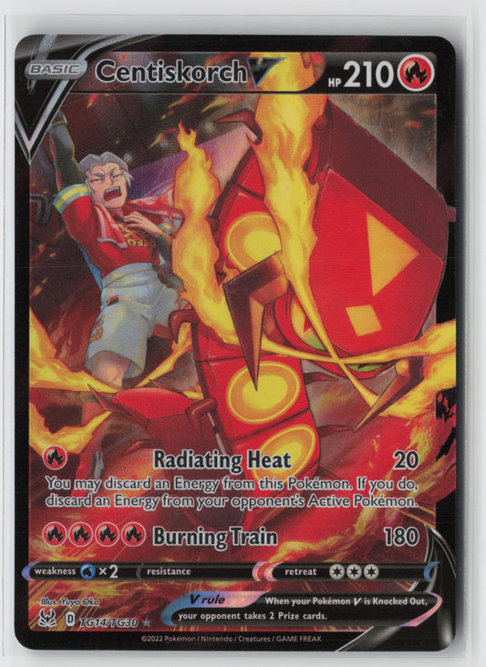 Centiskorch V TG14/TG30 – SWSH11: Lost Origin Trainer Gallery Pokémon Card NM