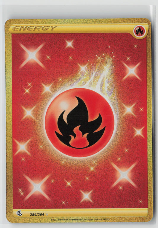 Fire Energy (Secret) 284/264 – SWSH08: Fusion Strike Pokémon Card NM