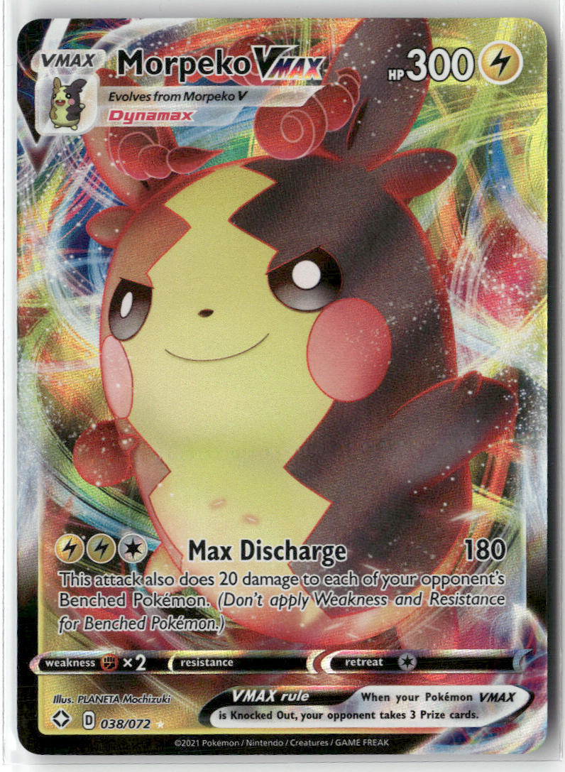 Morpeko VMAX 038/072 – Shining Fates Pokémon Card NM