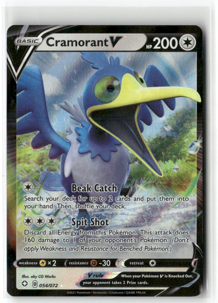 Cramorant V 054/072 – Shining Fates Pokémon Card NM