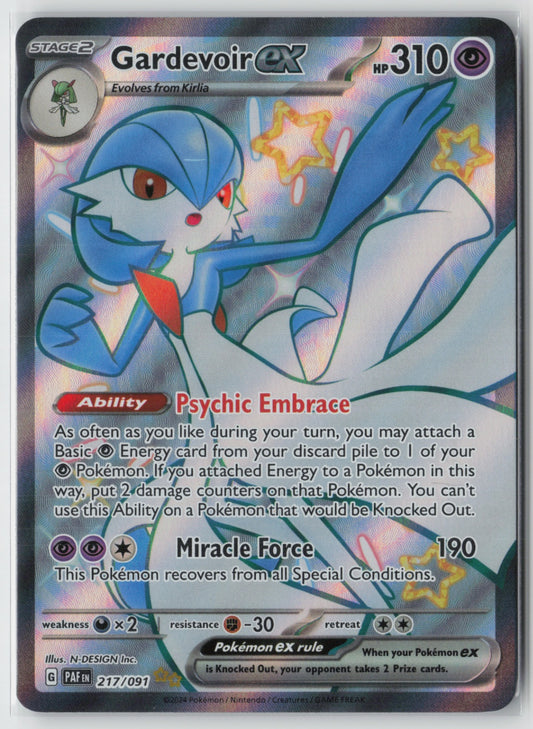 Gardevoir ex - 217/091 – SV: Paldean Fates Pokémon Card NM