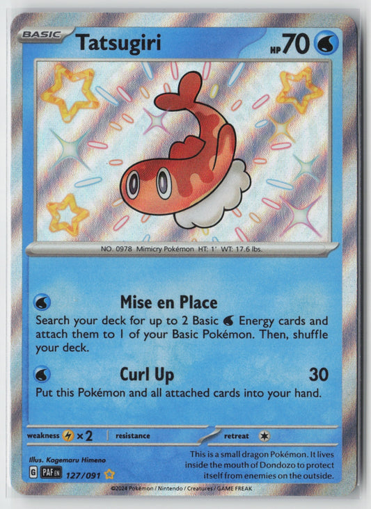 Tatsugiri 127/091 – SV: Paldean Fates Pokémon Card NM