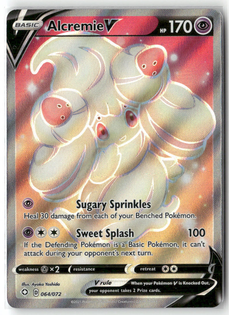 Alcremie V 064/072 – Shining Fates Pokémon Card NM