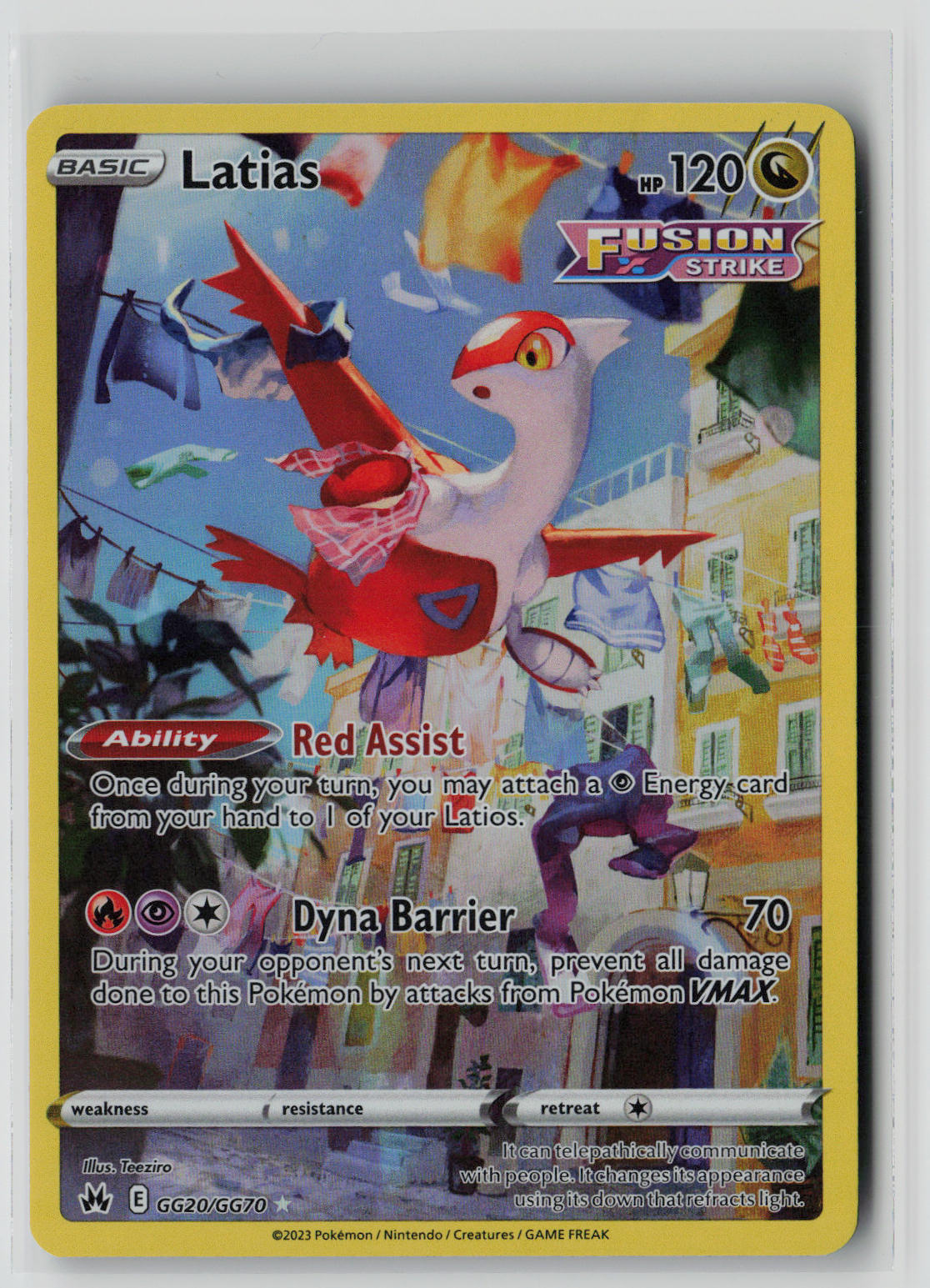 Latias GG20/GG70 – Crown Zenith: Galarian Gallery Pokémon Card NM