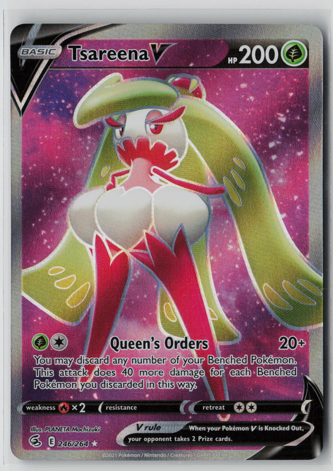 Tsareena V 246/264 – Fusion Strike Pokémon Card NM
