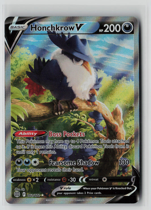 Honchkrow V 162/172 – Brilliant Stars Pokémon Card NM