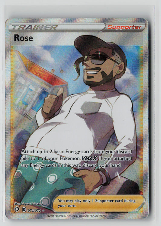 Rose (Full Art) 071/072 – Shining Fates Pokémon Card NM