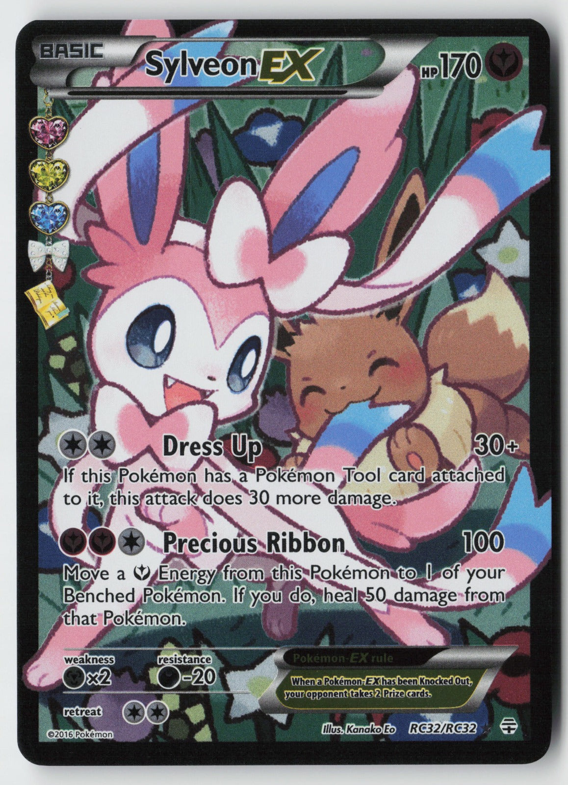 Sylveon EX (Full Art) RC32/RC32 – Generations: Radiant Collection Pokémon NM
