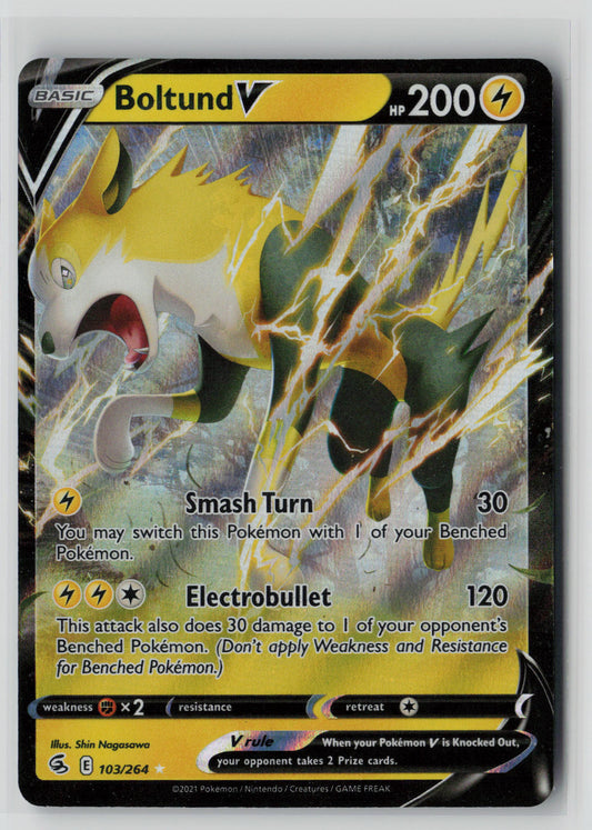 Boltund V 103/264 – Fusion Strike Pokémon Card NM