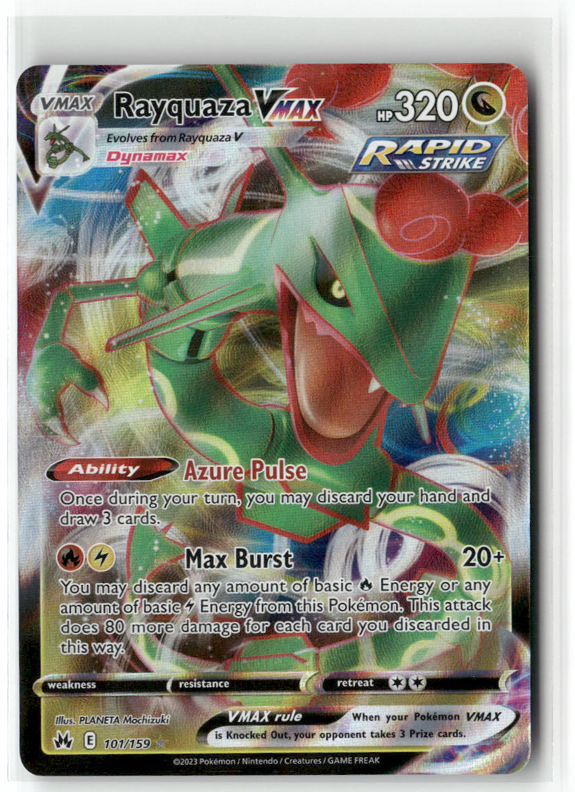 Rayquaza VMAX 101/159 – Crown Zenith Pokémon Card NM