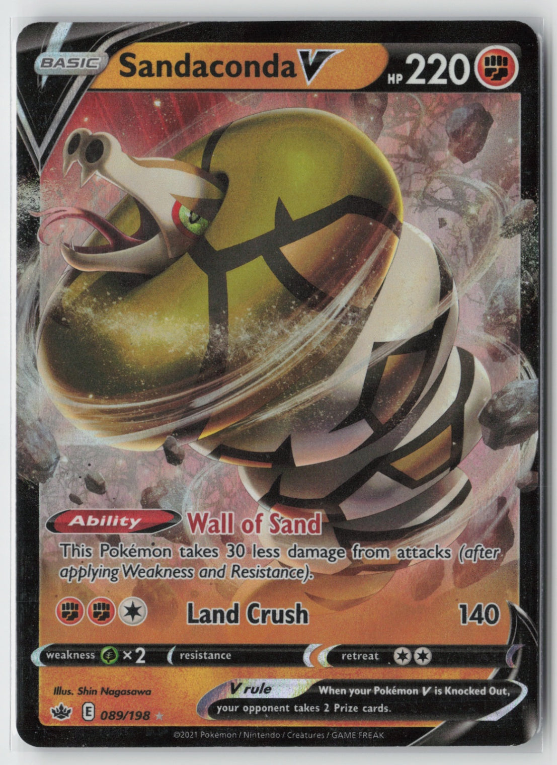 Sandaconda V 089/198 – SWSH06: Chilling Reign Pokémon Card NM