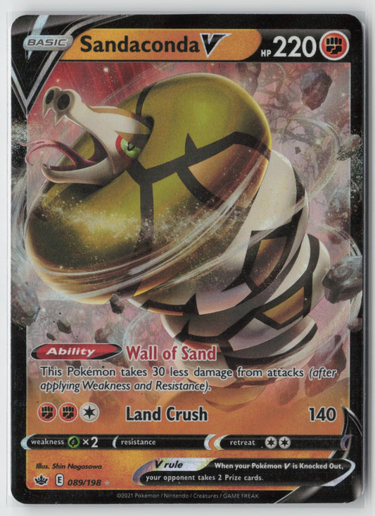 Sandaconda V 089/198 – SWSH06: Chilling Reign Pokémon Card NM