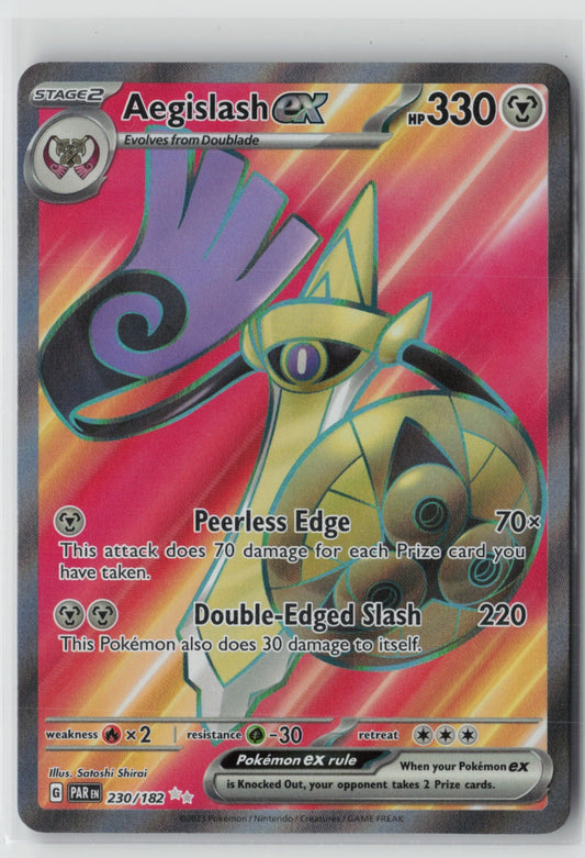 Aegislash ex 230/182 – SV04: Paradox Rift Pokémon Card NM