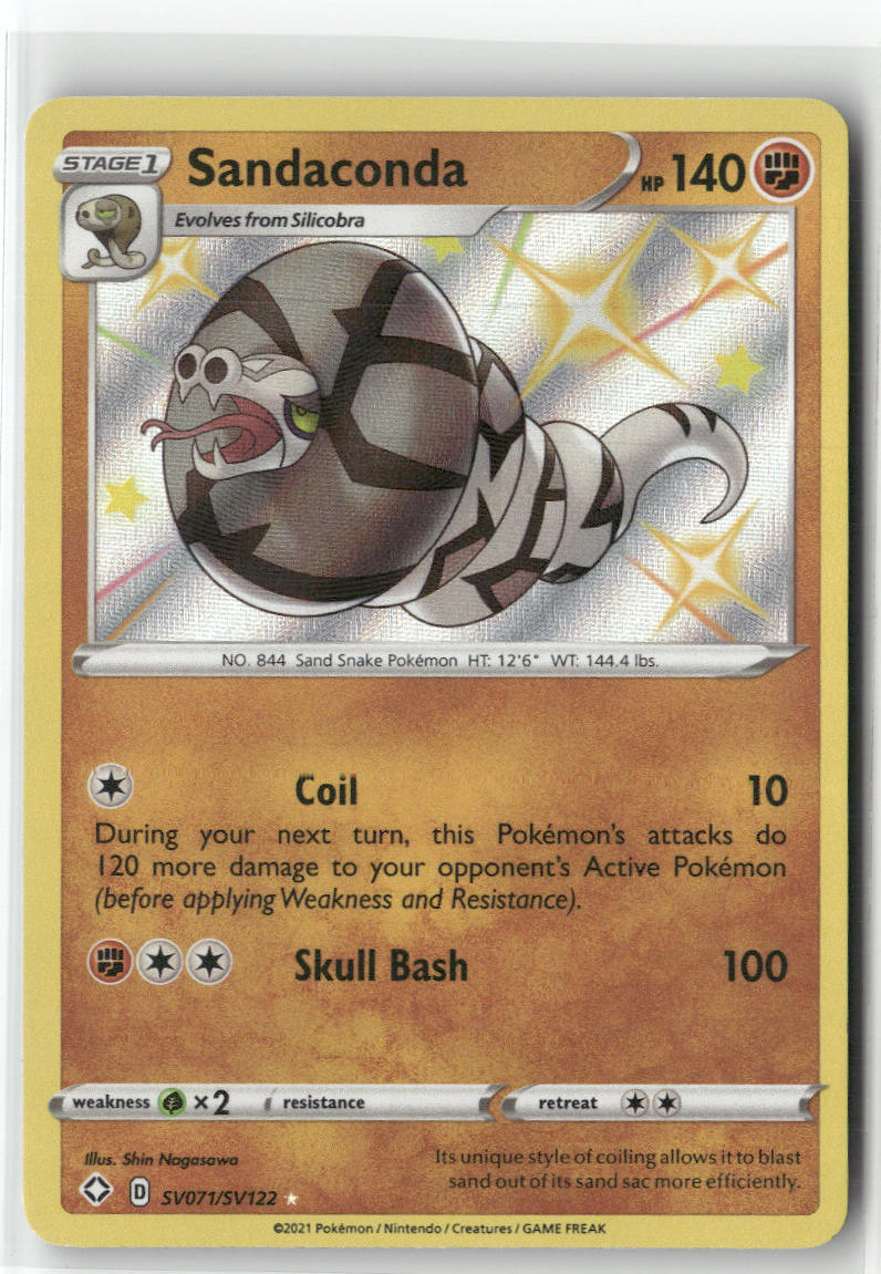 Sandaconda SV071/SV122 – Shining Fates: Shiny Vault Pokémon Card NM