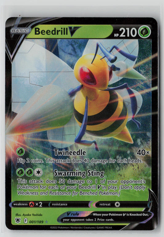 Beedrill V 001/189 – Astral Radiance Pokémon Card NM