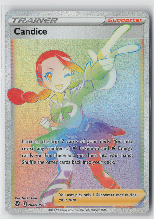Candice (Secret) 204/195 – SWSH12: Silver Tempest Pokémon Card NM
