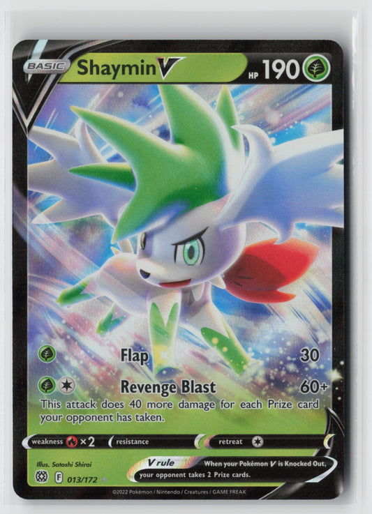 Shaymin V 013/172 – SWSH09: Brilliant Stars Pokémon Card NM
