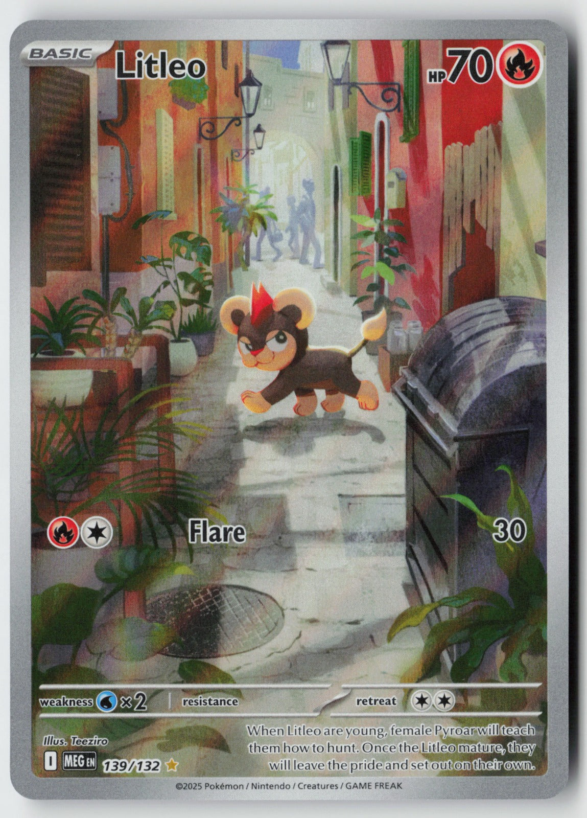 Litleo 139/132 – Mega Evolution Pokémon Card NM