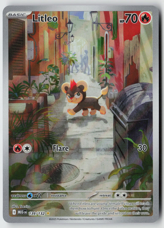 Litleo 139/132 – Mega Evolution Pokémon Card NM