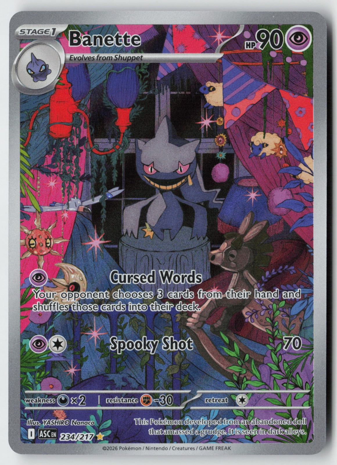 Banette 234/217 – Ascended Heroes Pokémon Card NM