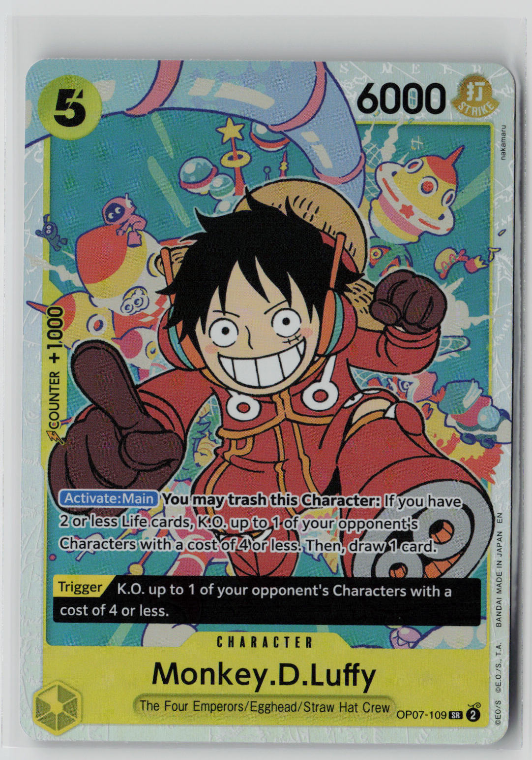 Monkey.D.Luffy OP07-109 – 500 Years in the Future One Piece NM