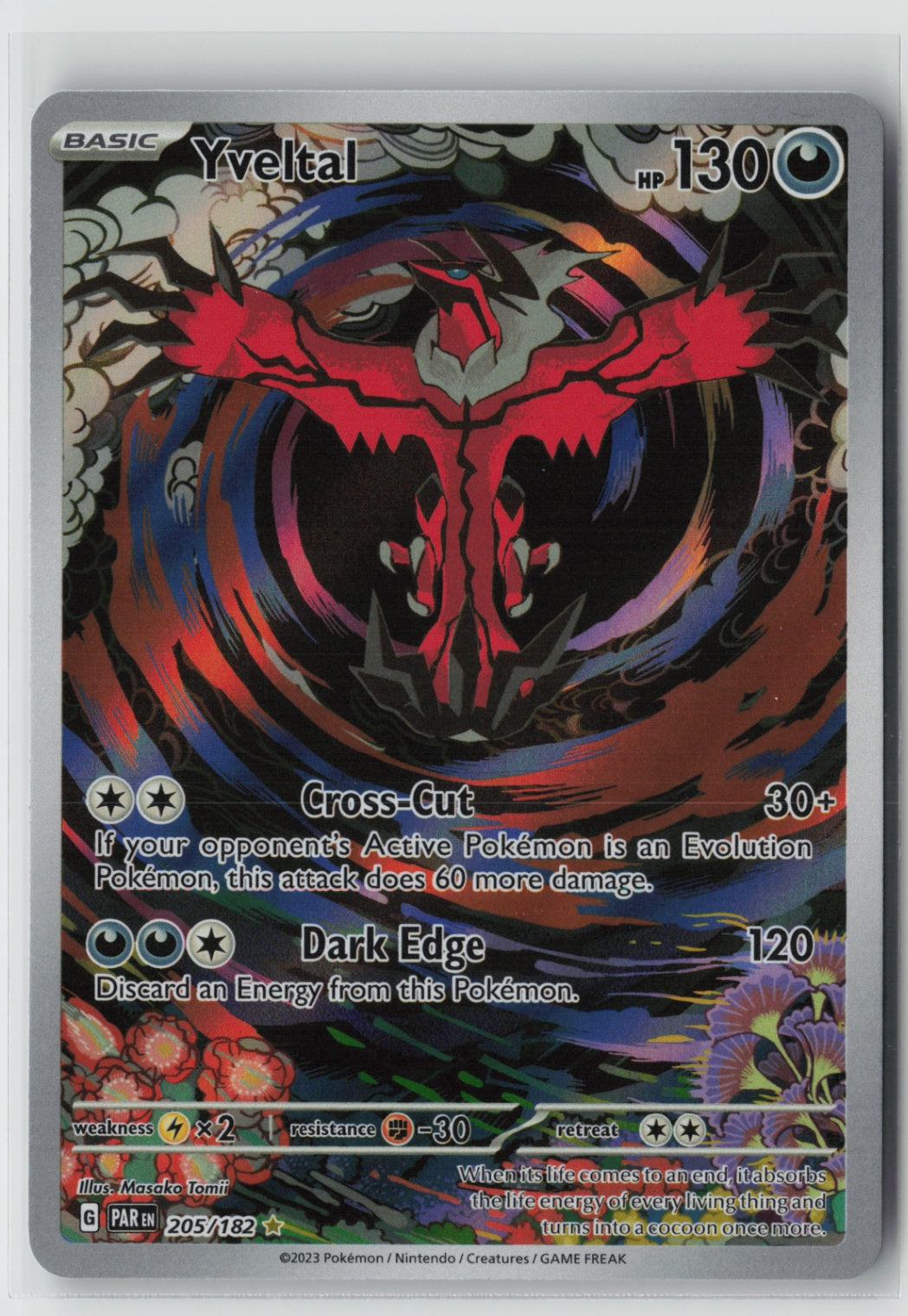 Yveltal - 205/182 – SV04: Paradox Rift Pokémon Card NM